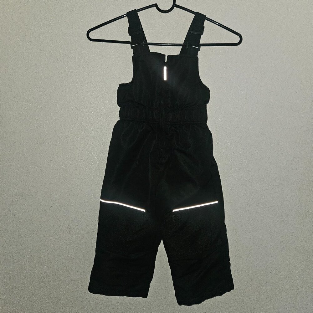 Swiss Tech Toddler 2T Ski Snow Bibs Overalls Snow Pants Solid Black